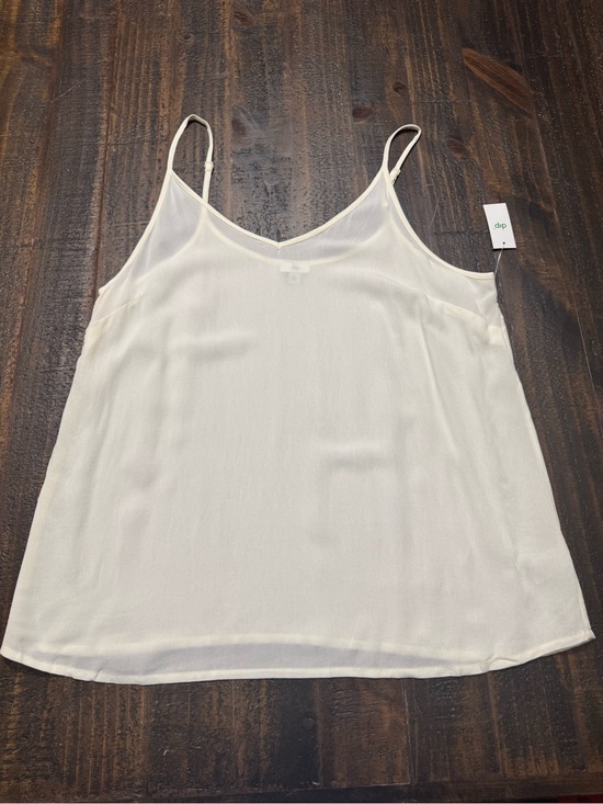 dip Tops - Cream V-Neck Spaghetti Strap Cami Top